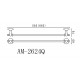 Полотенцедержатель Art&Max Antic AM-E-2624Q, 58.2 см, бронза