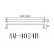 Полотенцедержатель Art&Max Ovale AM-E-4024B, 50 см, хром