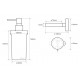 Дозатор жидкого мыла Bemeta Neo 104109016 8 x 10 x 18 см настенный, хром матовый
