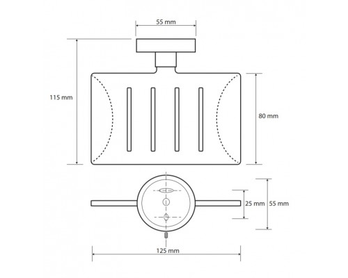 Мыльница Bemeta Neo 104208085 12.5 x 11.5 x 5.5 см прямоугольная, хром матовый