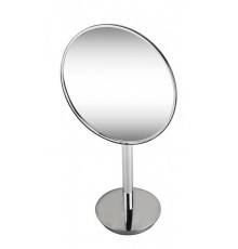 Косметическое зеркало Bemeta 116401412 21.5 x 14 x 37.5 см, круглое, без подсветки, хром