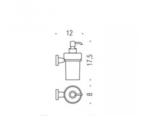 Дозатор подвесной Colombo BASIC, для жидкого мыла B9332