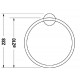 Полотенцедержатель кольцо Duravit Starck T 99471000, 22.8 см, хром
