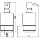 Дозатор для мыла Emco Loft 0521 001 01 подвесной (104364)