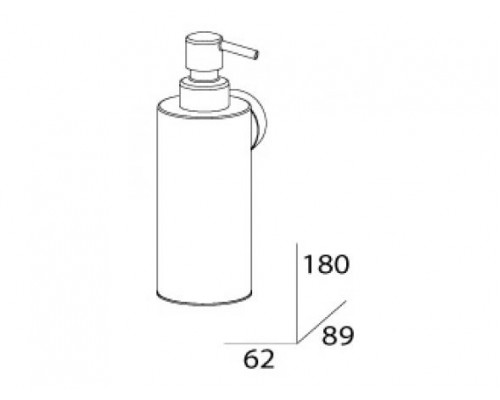 Металлический дозатор для жидкого мыла FBS Nostalgy NOS 011