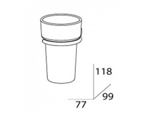Стеклянный стакан FBS Standard STA 006