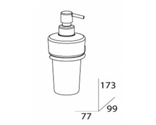 Дозатор для жидкого мыла FBS Standard STA 009