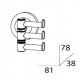Крючок поворотный тройной FBS Standard STA 047
