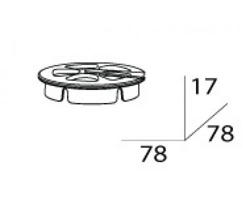 Держатель зубных щеток FBS Universal UNI 062