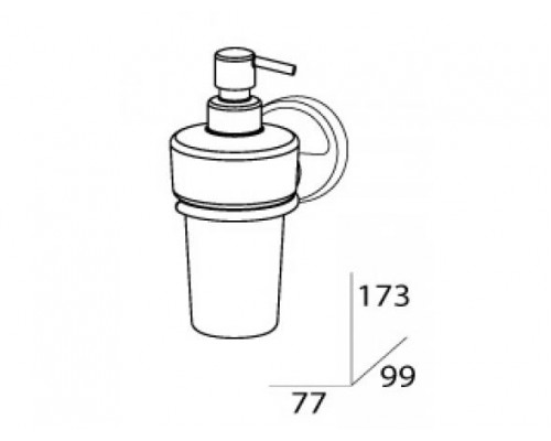 Дозатор для жидкого мыла FBS Luxia LUX 009