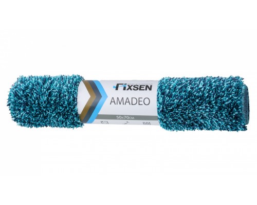 Коврик для ванной Fixsen Amadeo 50 х 70 см, синий, FX-3001C