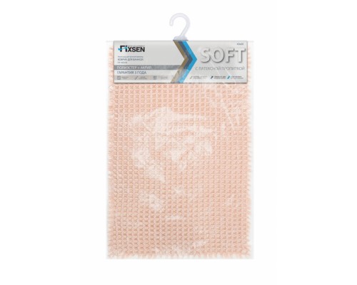 Коврик для ванной Fixsen Soft 40 х 60 см, розовый, FX-4001B