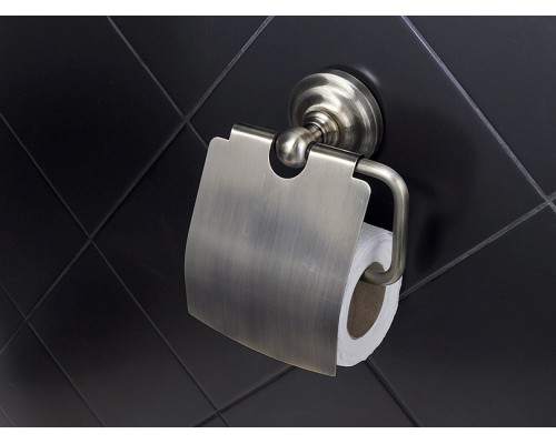 Держатель туалетной бумаги Fixsen Retro FX-83810 с крышкой, бронза