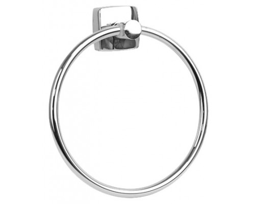 Полотенцедержатель кольцо Fixsen Kvadro FX-61311, 16 см, хром