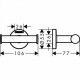 Крючок Hansgrohe Logis 41725000 двойной