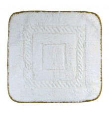 Коврик для ванной комнаты Migliore Complementi, белый, узор 1, тесьма золото, 60 х 60 см, 29696