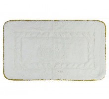 Коврик для ванной комнаты Migliore Complementi, белый, узор 2, тесьма золото, 60 х 100 см, 29610