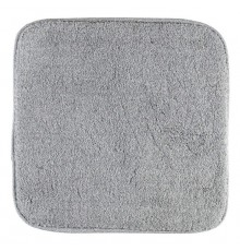 Коврик для ванной комнаты Migliore, без вышивки, серый, окантовка серебро, 60 х 60 см, 30757