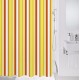 Штора для ванной комнаты Milardo Flag stripe 730P180M11 180 x 200 см, полиэстер, желтый, оранжевый