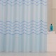 Штора для ванной комнаты Milardo Milardo Waves 650P180M11 180 x 200 см, полиэстер, голубой
