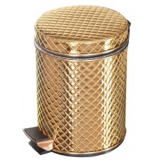 Корзина для мусора Camelos 05GС-9, 5 л., золото, стеганое