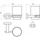 Держатель со стаканом Ravak Chrome CR 210.00, хром, X07P188
