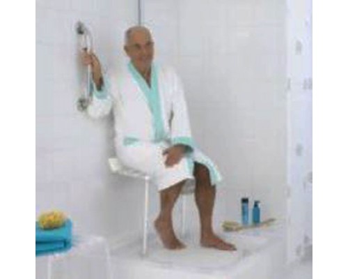 Сиденье в ванну Ridder Assistent А0020301, откидное, цвет - белый, 250 кг