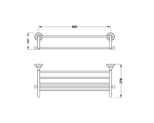 Полка Schein Saine Gold 7053042VF