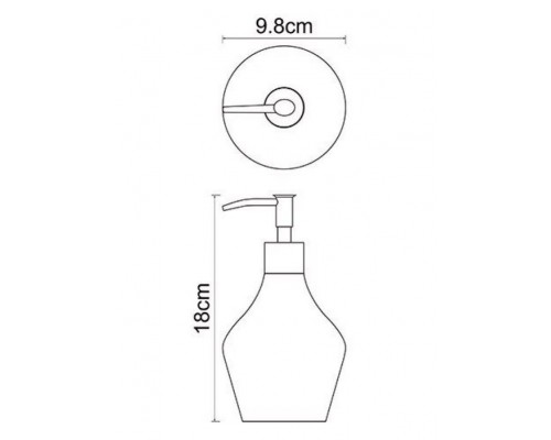 Дозатор для жидкого мыла WasserKraft  4699