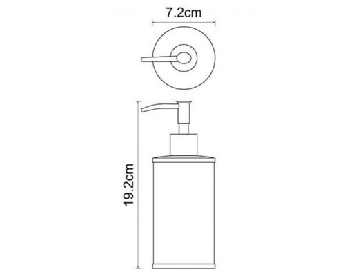 Дозатор для жидкого мыла WasserKraft  5799