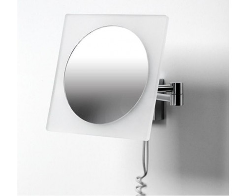 Настенное косметическое зеркало WasserKRAFT K-1008 с 3-х кратным увеличением и Led-подсветкой