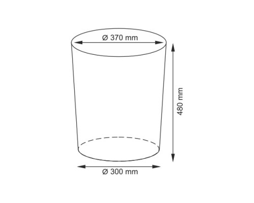 Корзина WasserKraft  WB-410-M средняя для белья с крышкой