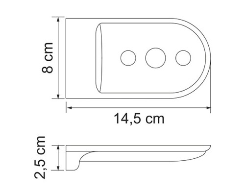 Мыльница-решетка WasserKRAFT Kammel K-8369WHITE