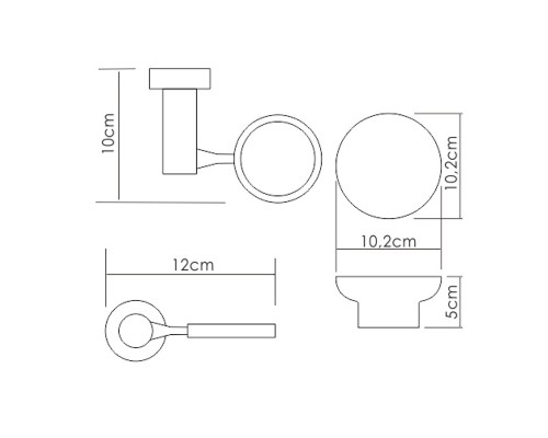 Мыльница с держателем WasserKRAFT K-24229