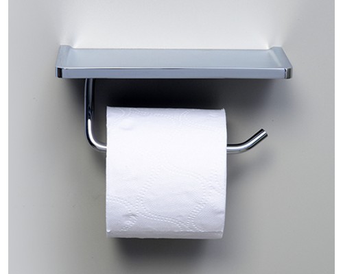 Держатель туалетной бумаги с полочкой для телефона WasserKRAFT K-1325, хром