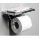 Держатель туалетной бумаги с полочкой для телефона WasserKRAFT K-1425, хром