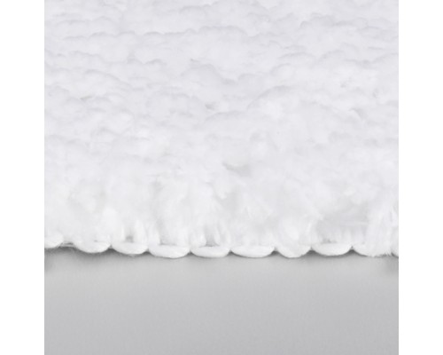Коврик WasserKraft  BM-3910 Bright White напольный, цвет - белый, 60 х 60 см