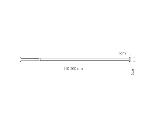 Карниз для ванны WasserKraft Dinkel SC-461120