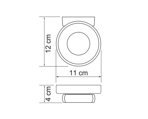 Мыльница с держателем WasserKRAFT  6829