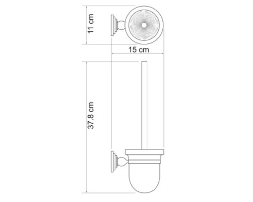 Ершик подвесной WasserKRAFT Ammer 7027