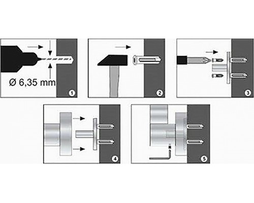 Полотенцедержатель WasserKRAFT 1054, 4 держателя, короткие, 17.6, хром