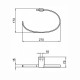 Полотенцедержатель-кольцо Webert Aria AI501201 25 x 17.3 см, хром
