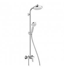 Душевая система Hansgrohe 27266400 Crometta 160 1jet для душа, белый/хром