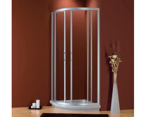 Душевой уголок 2B Box Docce HIT 2810, 90 х 90 х 186 см, стекло прозрачное/рифленное