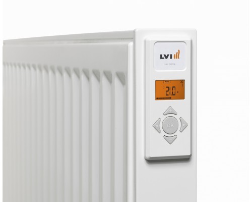 Масляный радиатор LVI Yali D C 05 080 21, 1.25 кВт, электрический