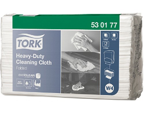Нетканый материал Tork 530177 W4 повышенной прочности, (Блок: 5 уп. по 60 шт.)