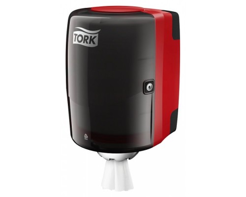 Диспенсер Tork Performance 659008 с центральной вытяжкой, черный/красный