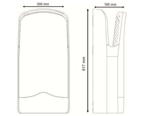 Сушилка для рук Nofer V-JET Triblade автоматическая, 1760W