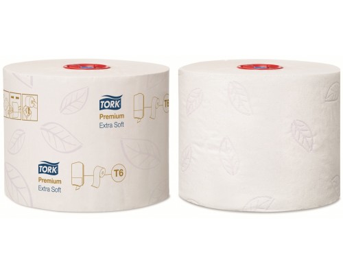 Туалетная бумага Tork Premium 127510 T6 Mid-size в миди-рулонах мягкая, блок: 27 рулонов