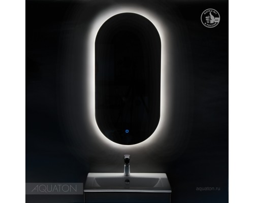 Зеркало Акватон Альто 50 x 100 см c подсветкой, белый, 1A256402A1010